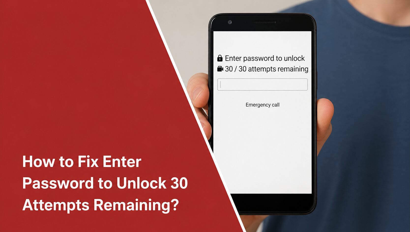 Enter Password to Unlock 30/30 Attempts