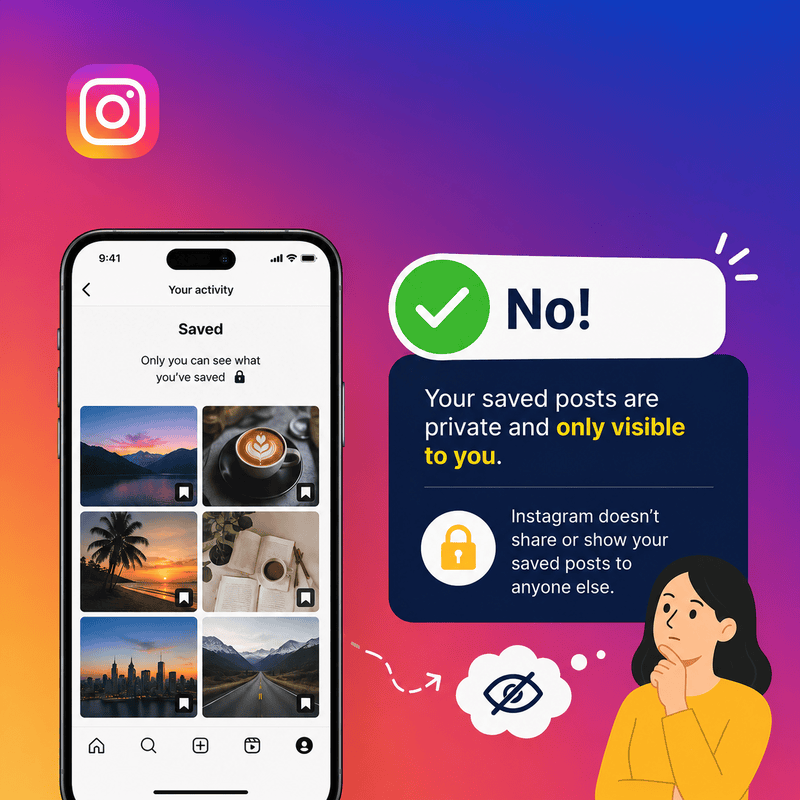 can people see what you save on instagram
