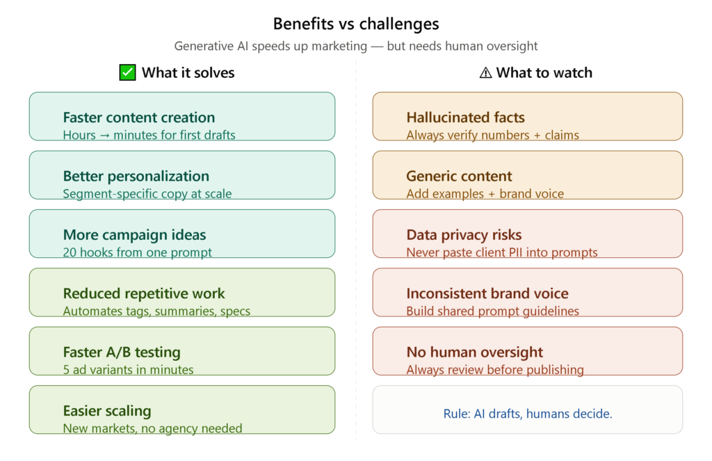 Generative AI for Marketing: Use Cases, Tools & Benefits 4 Benefits of Generative AI for Marketing
