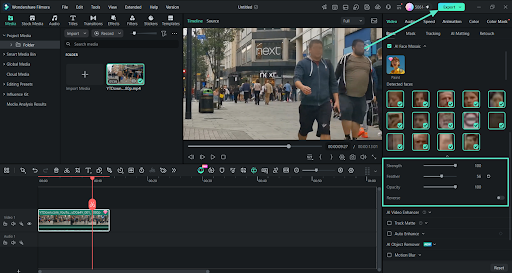 Adjust the Blur and Export The Video
