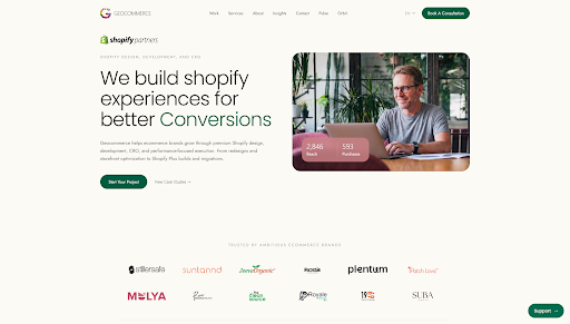 Top 10 Best Shopify CRO Agencies for Ecommerce Growth 9 Geocommerce : Shopify CRO with migration and technical support