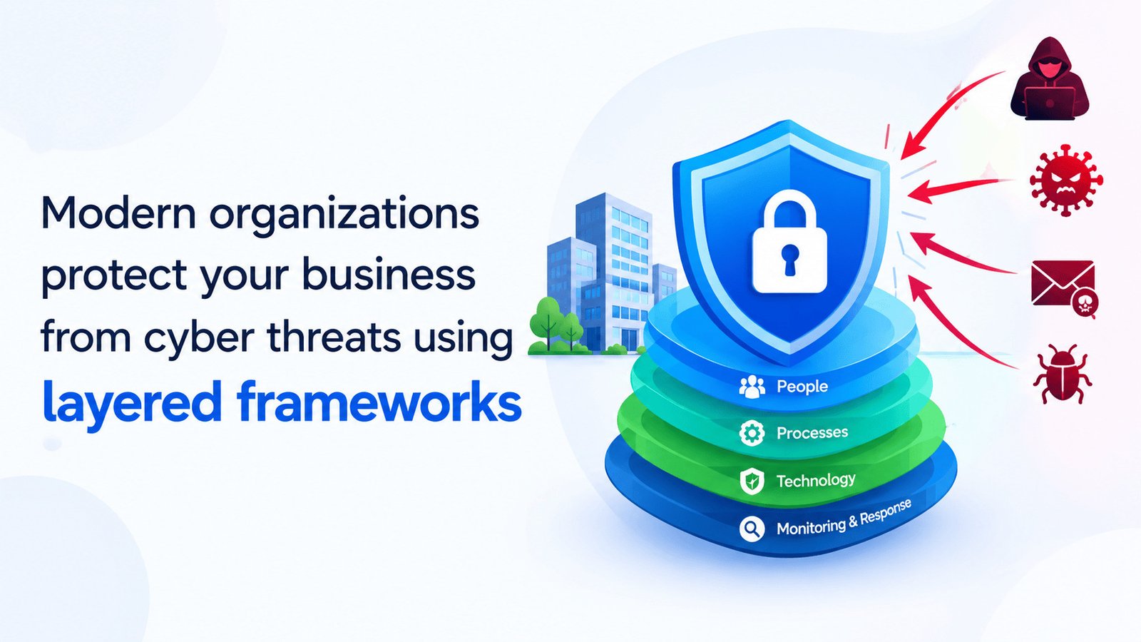 Modern organizations protect your business from cyber threats using layered frameworks 1 Modern organizations protect your business from cyber threats using layered frameworks